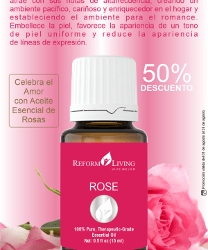 Promo Aceite Esencial de Rosas 15 ml 50% Descuento